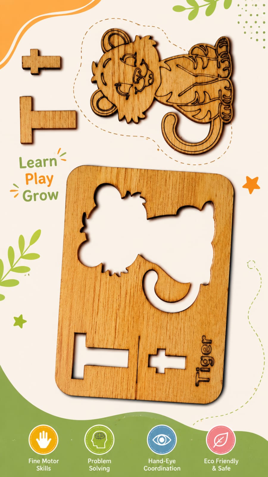 Enhanced Design 6IN1 – TOP BEST WOODEN LEARNING TOYS BOX FOR YOUR KIDS