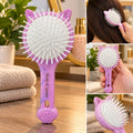 Cute Pink Cat Paw Hair Brush – Detangling & Styling Brush for Women and Girls Add a touch of cuteness to your daily hair care routine with this adorable Pink Cat Ear Hair Brush