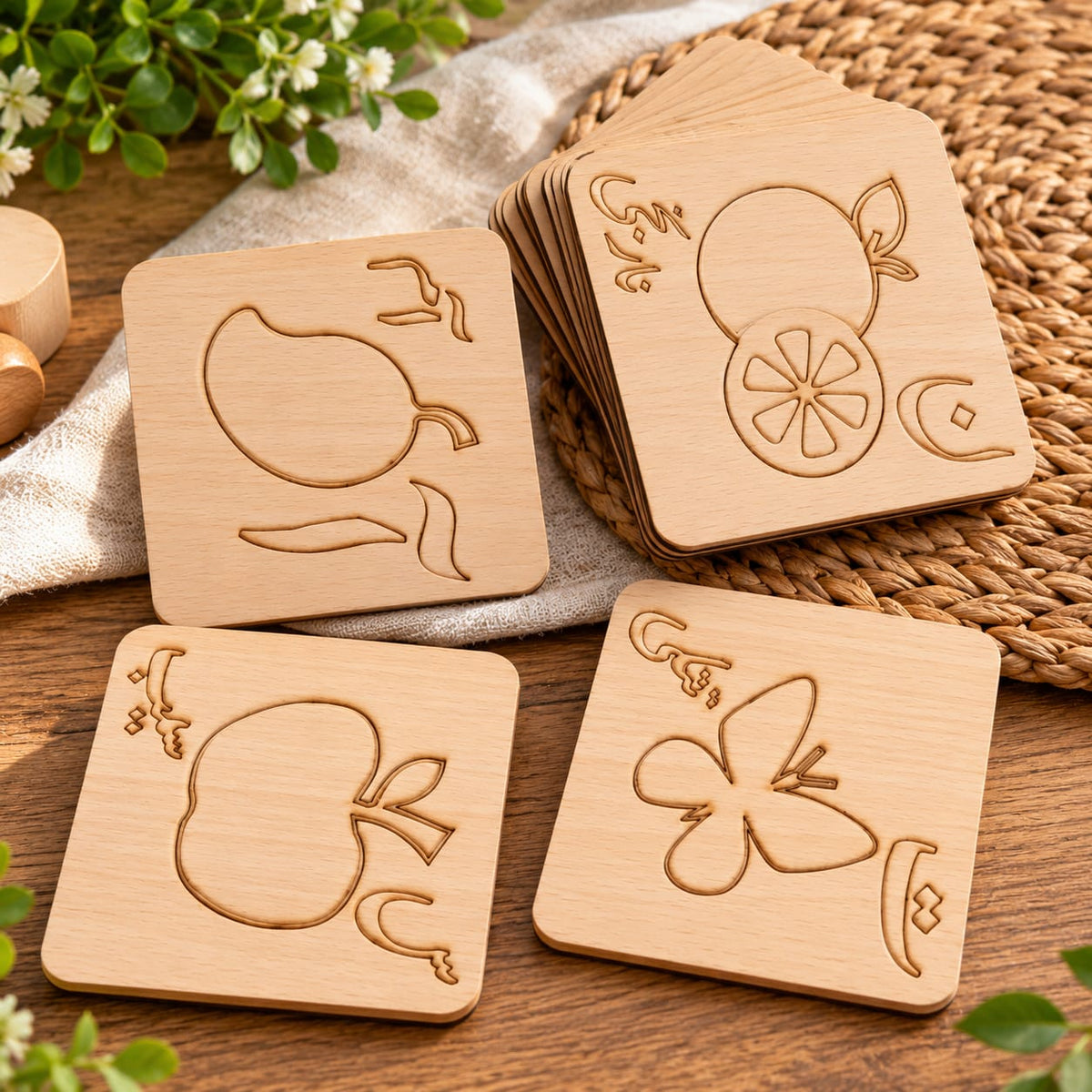 Wooden Urdu Learning toy for Kids – Educational Montessori Toy