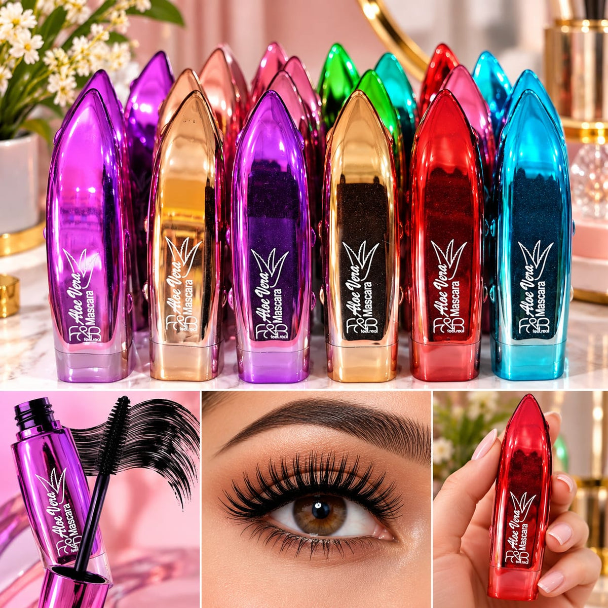F&R Aloe Vera Mascara – Beautiful Lashes, Stunning Look! ✨ Apni aankhon ki khoobsurti ko dein ek glamorous touch F&R Aloe Vera Mascara ke sath!
