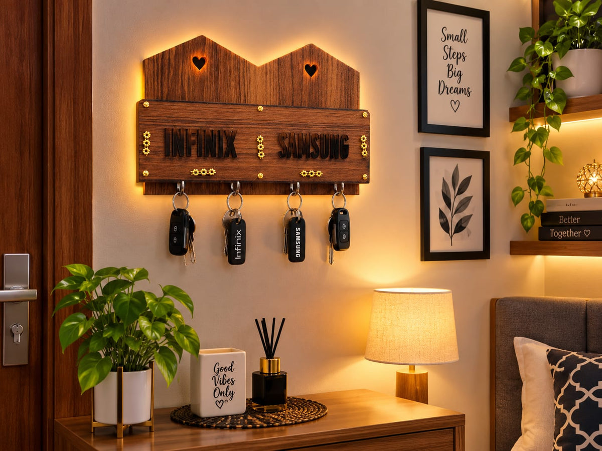 ✨ Beautiful Wooden Key Holder Design ✨