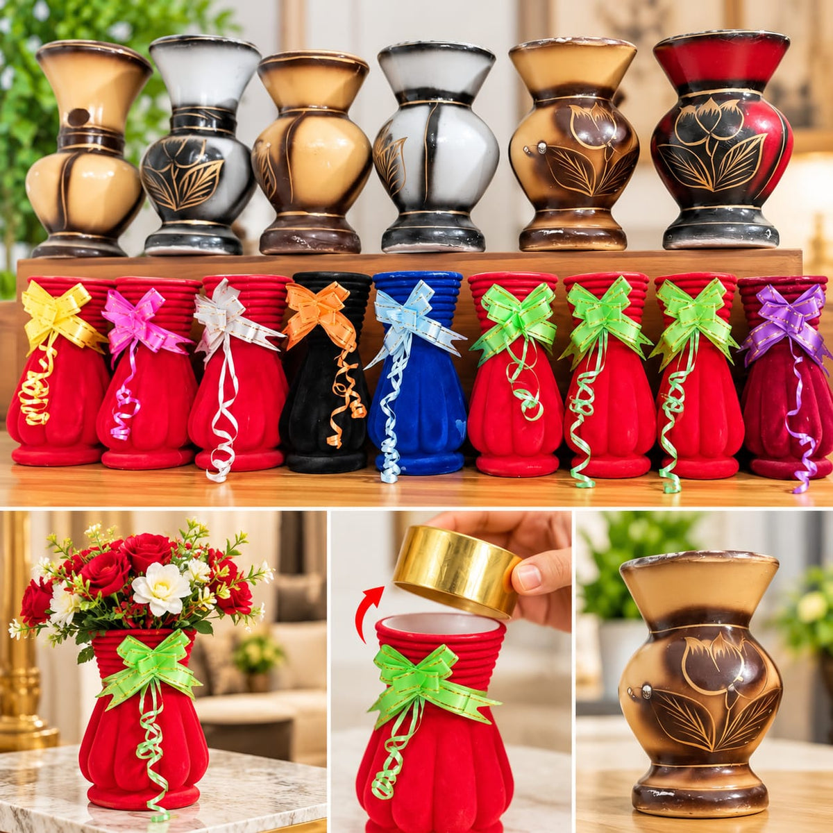 Beautiful Decorative Flower Vases – Stylish Home & Office Decoration Apne ghar, office ya kisi bhi special occasion ki decoration ko banayein aur bhi khoobsurat in stylish decorative flower vases ke sath