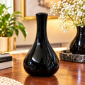 Premium Black Decorative Flower Vase – Elegant Home Déco