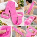 Pink Silicone Back Scrubber – Body Cleaning & Massage Belt Apni daily bathing routine ko banayein aur bhi aasan aur comfortable is Silicone Back Scrubber ke sath!