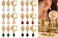 Luxury Gold Plated Crystal Drop Earrings – Elegant Jewelry Collection ✨ Add a touch of elegance and sparkle to your everyday style with our beautiful Gold Plated Crystal Drop Earrings