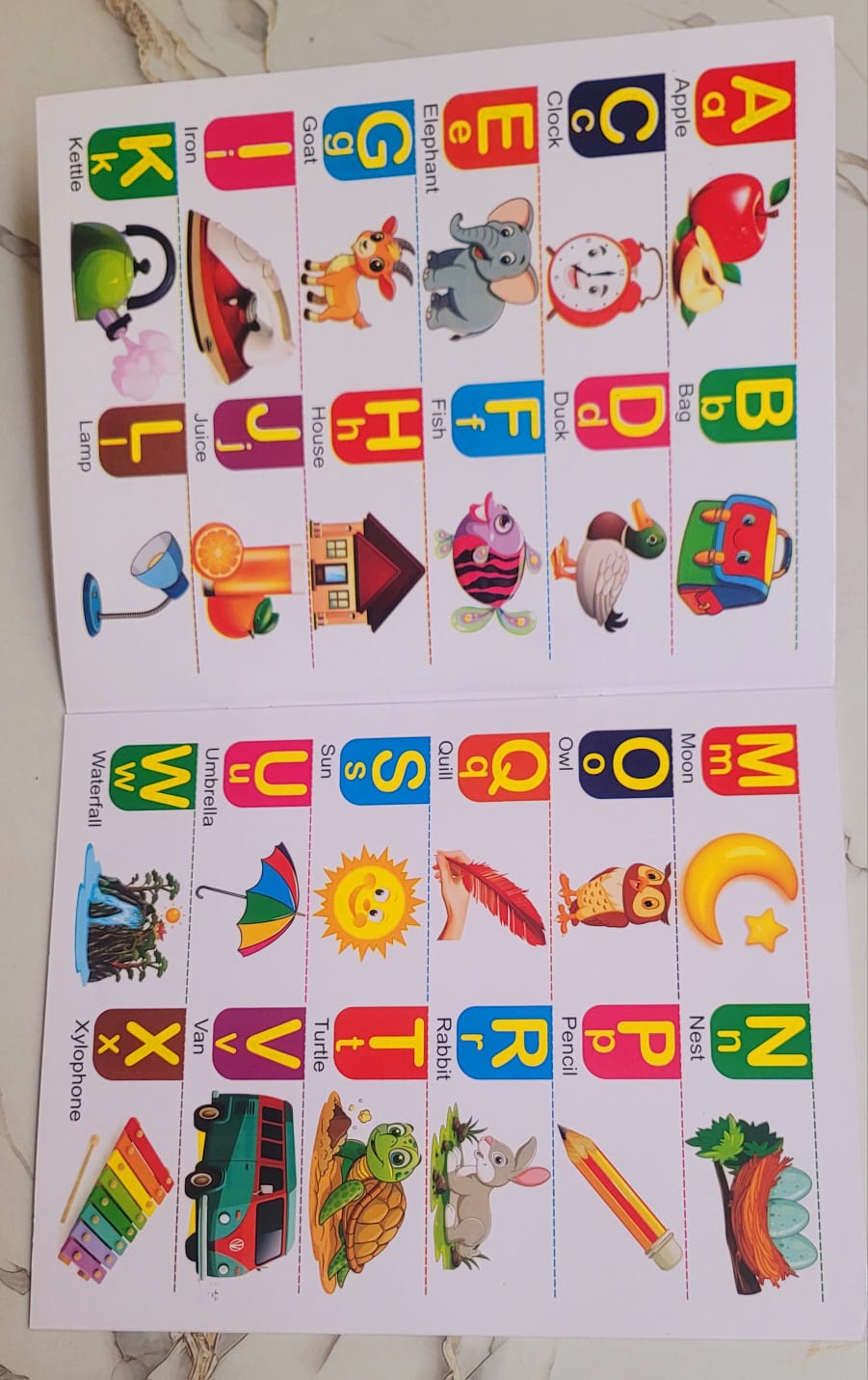 7 in 1 Fun to Learn Book – (ABC, abc,Numbers, Urdu) Kids Learning Book