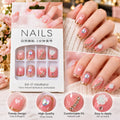 Elegant Pink Press-On Nails – 12 Pcs Luxury Nail Art Set Enhance your beauty with these stunning pink press-on nails, designed to give your hands a stylish, elegant, and salon-inspired look in just minutes.