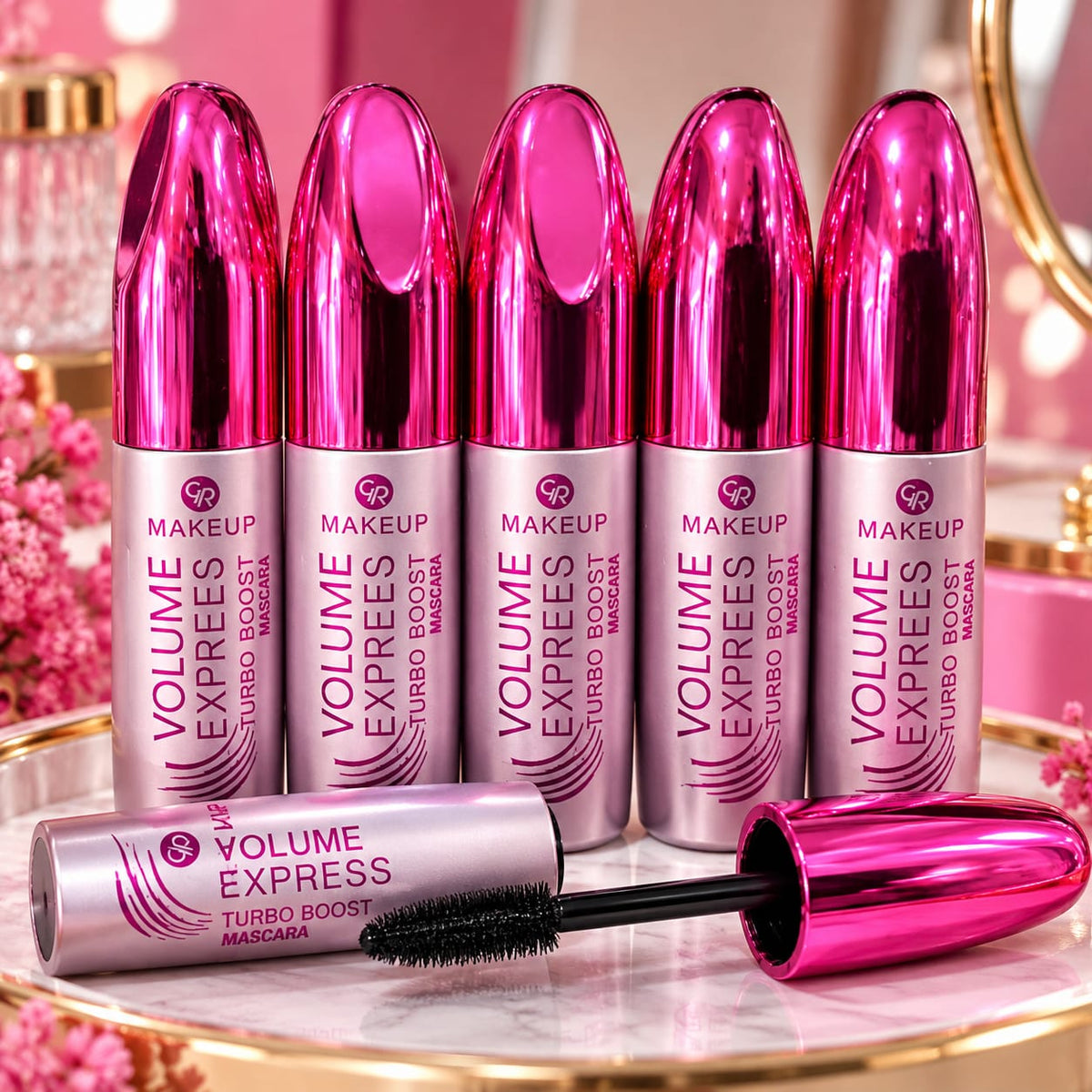 GR Makeup Volume Express Turbo Boost Mascara ✨ Apni eyelashes ko dein stunning volume aur beautiful bold look! 💖