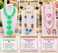 Beautiful Kids Jewelry Sets for Little Girls ✨ Make every little girl feel special with these adorable jewelry sets! 💖 Featuring a cute mint-green bow necklace, a colorful heart