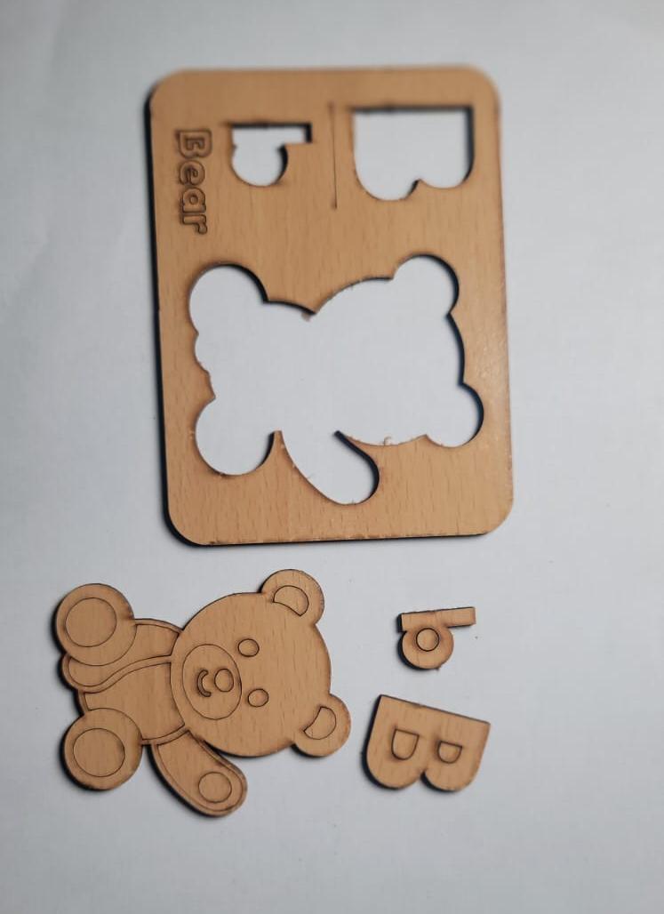 Enhanced Design A to Z Wooden Alphabet Stencils (104 PIECES) (SIZE LARGE)