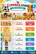 Enhanced Design A to Z Wooden Alphabet Stencils (104 PIECES) (SIZE LARGE)