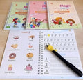 Magic Practice Copybook Set 4 Books, Magic Pen & Ink Refills Montessori Children Traci…