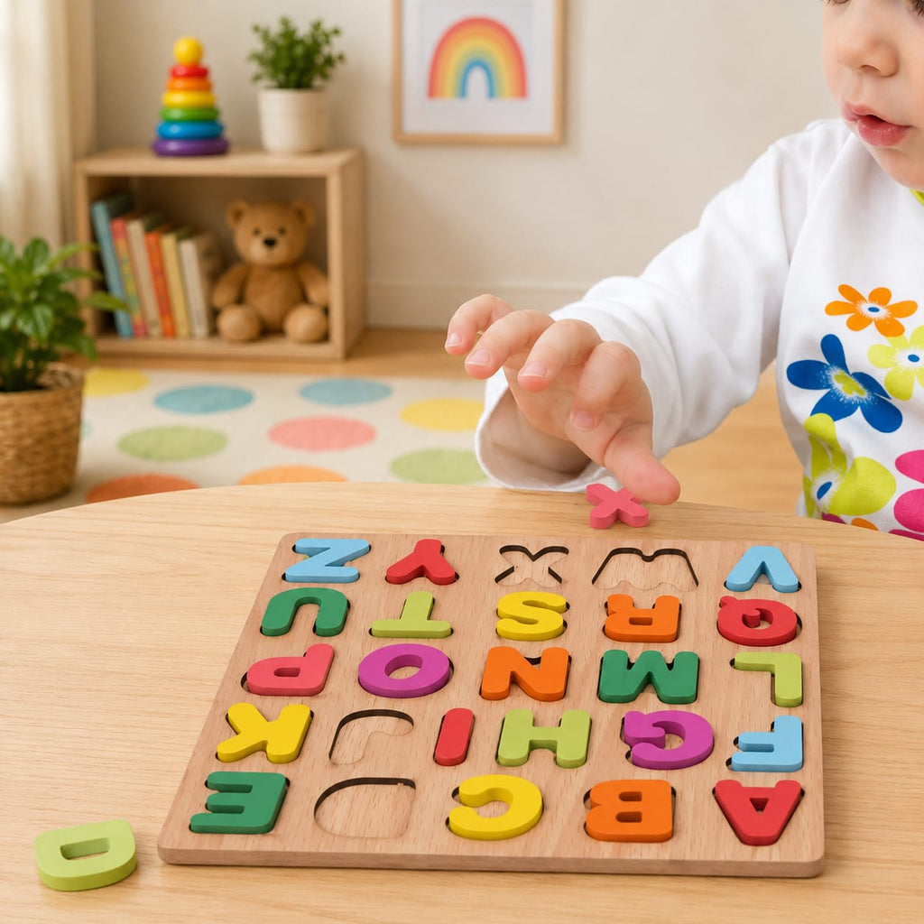 Pack of 5 Montessori Colorful Acrylic Puzzle Boards, Educational with Fun