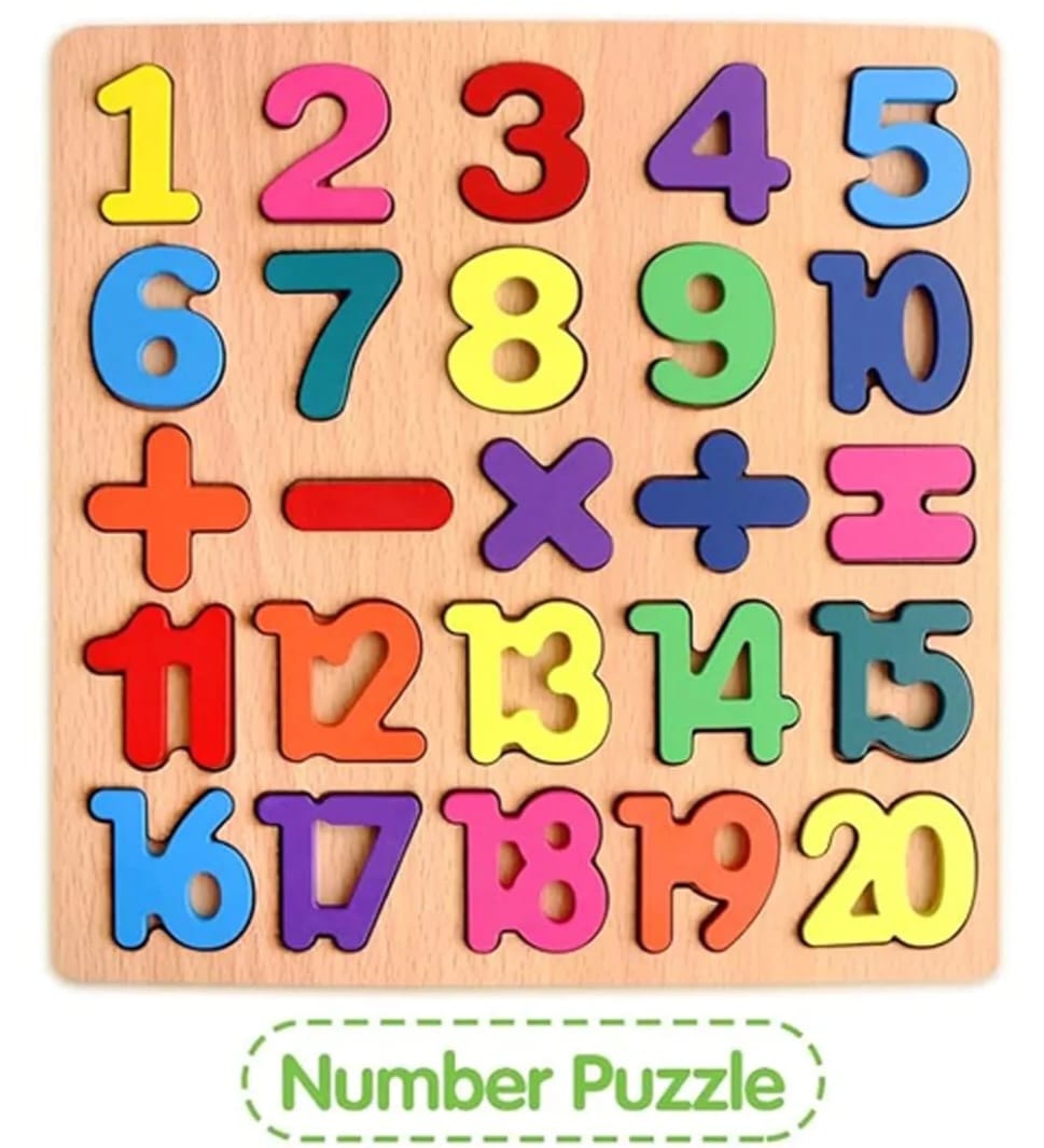 Pack of 5 Montessori Colorful Acrylic Puzzle Boards, Educational with Fun