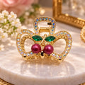 Elegant Black Crystal Hair Claw Clip – Stylish & Premium Hair Accessory ✨
