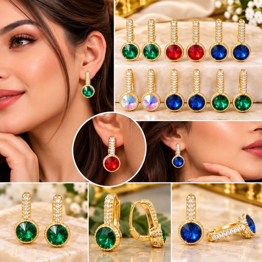 Premium Zirconia Stone Earrings – Elegant & Stylish Collection