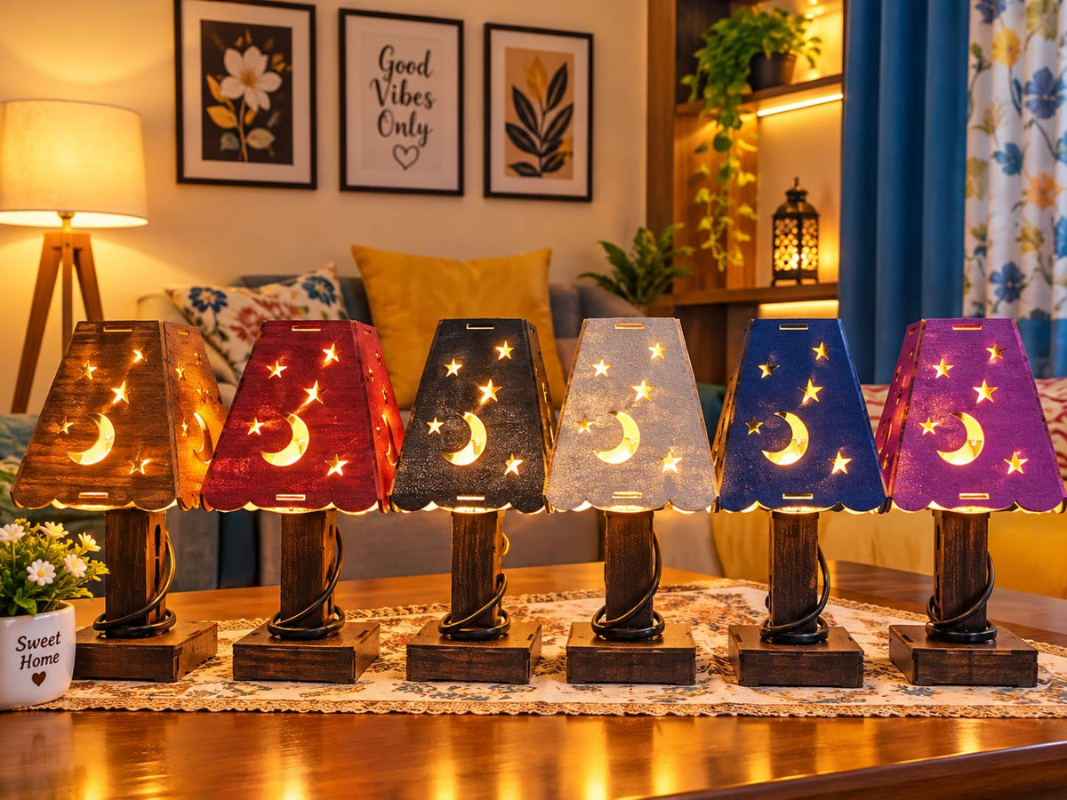 WoodenLamp #TableLamp #HomeDecor #BeautifulLighting #LEDLamp #StylishDesign