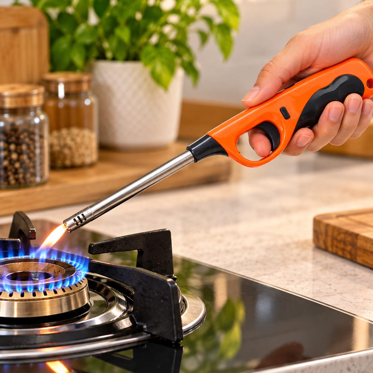 Long Neck Gas Lighter – Kitchen Stove & BBQ Igniter
