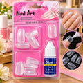 Professional Nail Art Kit – Clear Artificial Nails with Nail Glue Get beautiful, salon-style nails at home with this Professional Nail Art Kit. .