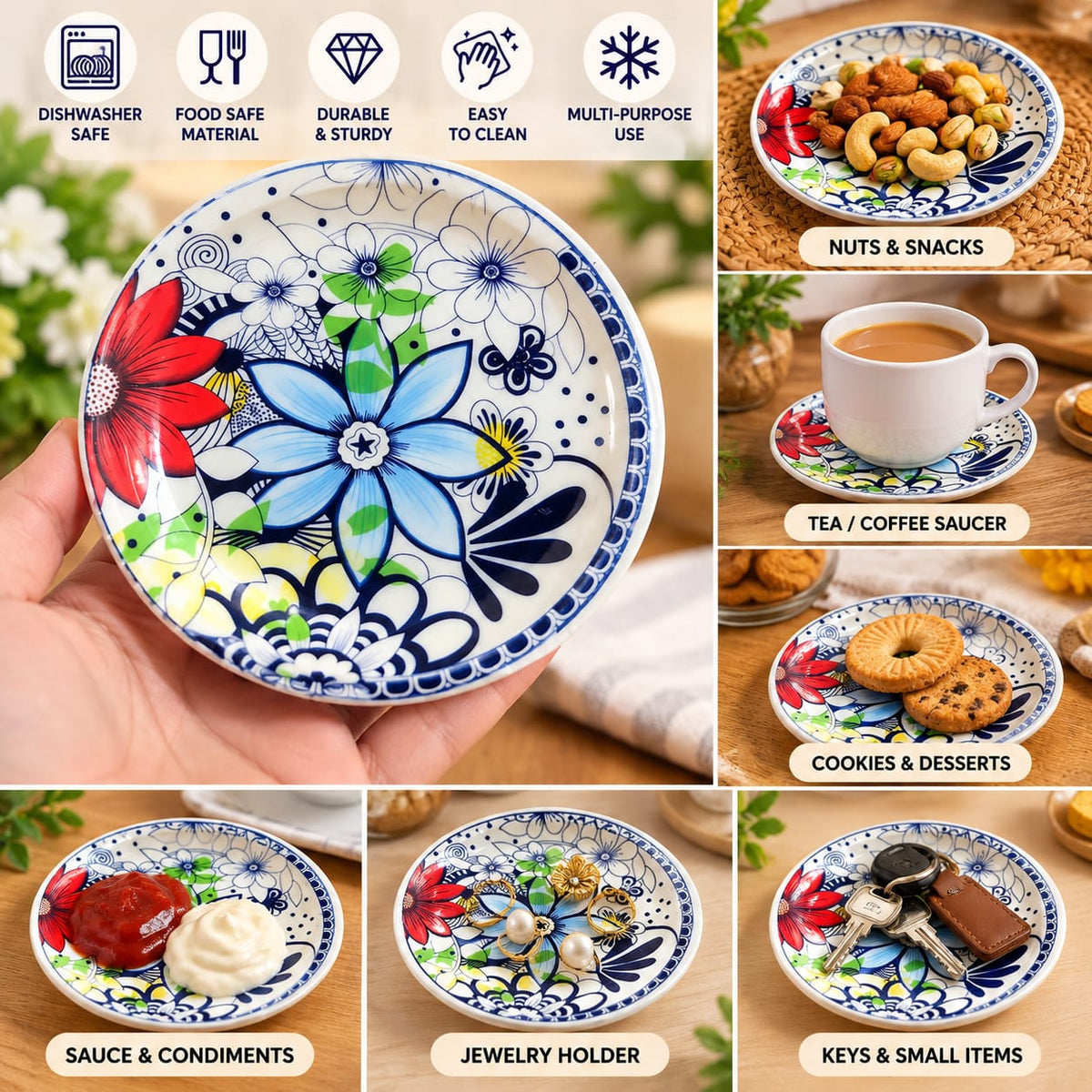 Plastic Tea Mat – Stylish Cup & Glass Coaster Apni dining table, office desk aur kitchen ko saaf aur stylish banayein is beautiful Red Plastic Tea Mat ke sath.