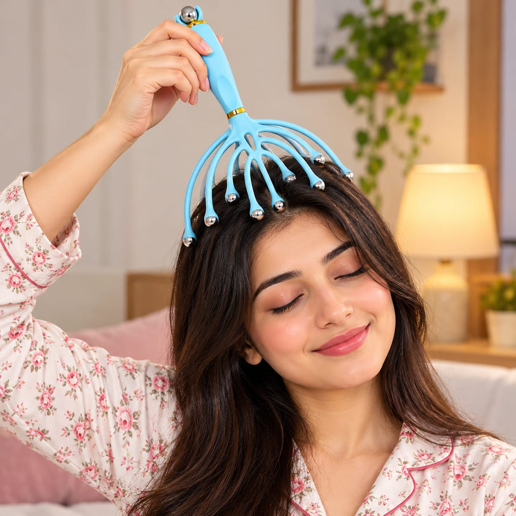 Relaxing Head Massager – Gentle Scalp Massage Enjoy a soothing and relaxing head massage anytime, anywhere with this easy-to-use Head Massager. Designed with flexible