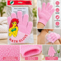 Pink Exfoliating Body Scrubber Glove – Soft Bath & Shower Cleaning Glove