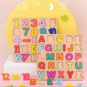 Pack of 5 Montessori Colorful Acrylic Puzzle Boards, Educational with Fun